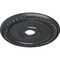 Ekena Millwork Wreath Ceiling Medallion (Fits Canopies up to 6"), Hand-Painted Pewter, 21 1/8"OD x 3 5/8"ID x 7/8"P CM21WRPES - alternate 4
